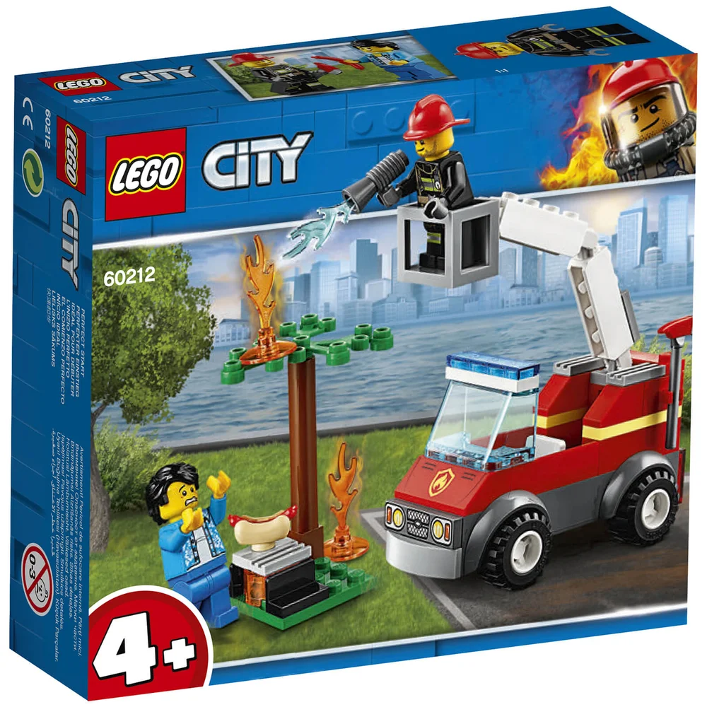 LEGO City: Barbecue Burn Out Toy with Fire Truck (60212) Afbeelding 1