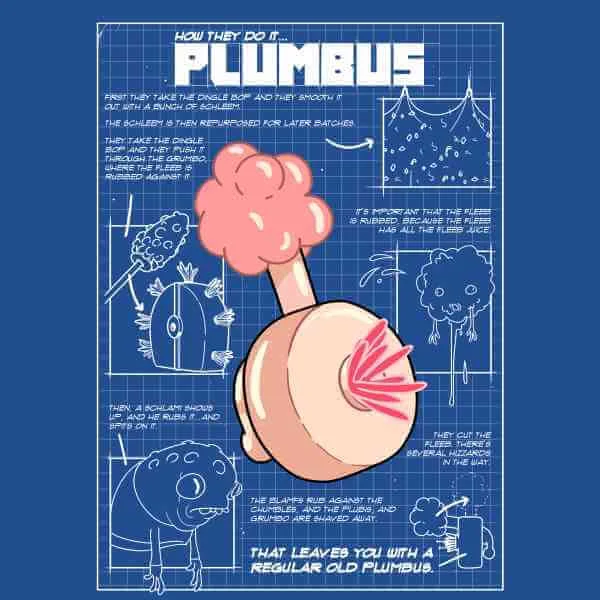 Rick and Morty Plumbus T-shirt - Zavvi Exclusive - Blauw