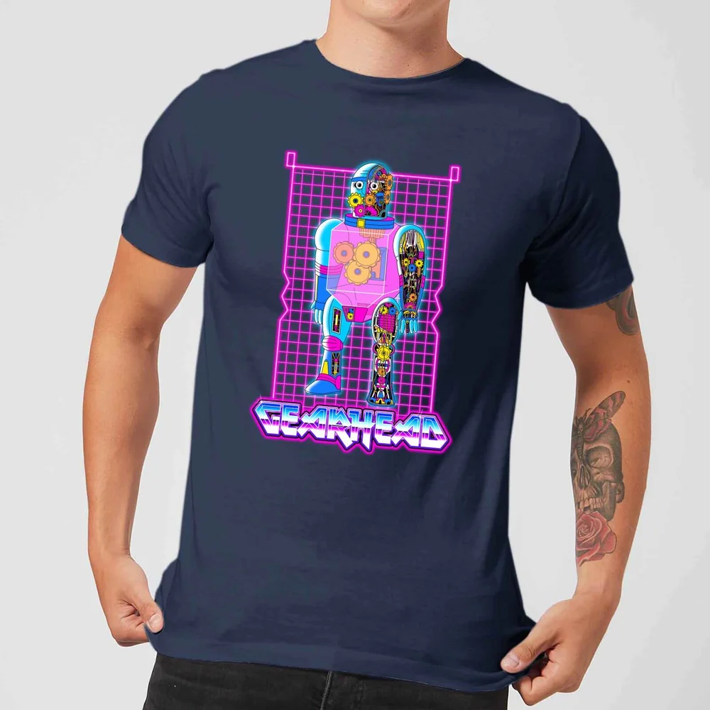 Rick and Morty Gearhead T-shirt - Navy - S Afbeelding 1