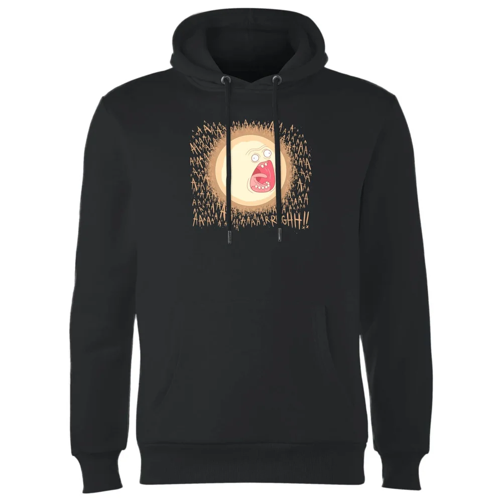 Rick and Morty Screaming Sun Hoodie - Zwart - S Afbeelding 1