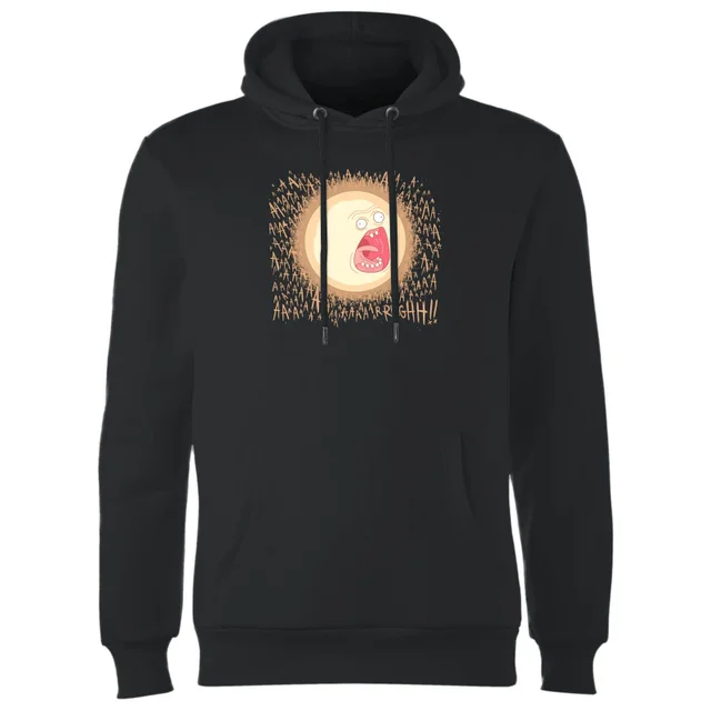 Rick and Morty Screaming Sun Hoodie - Zwart