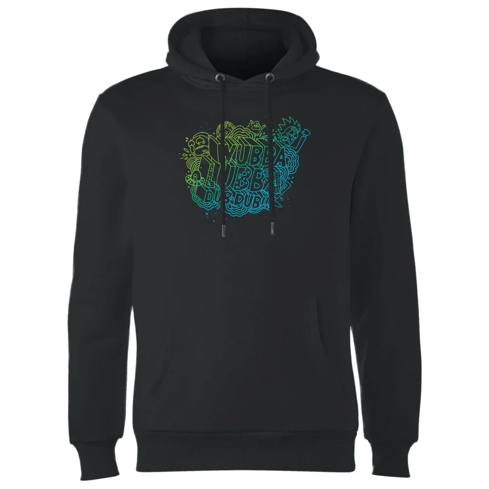 Rick and Morty Wubba Lubba Dub Dub Hoodie - Zwart - S Afbeelding 1