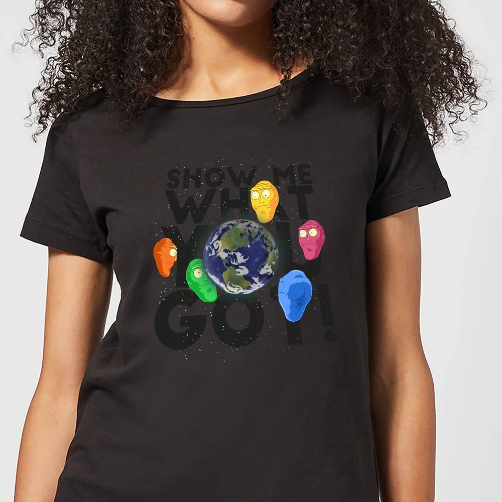 Rick and Morty Show Me What You Got Dames T-shirt - Zwart - S Afbeelding 1