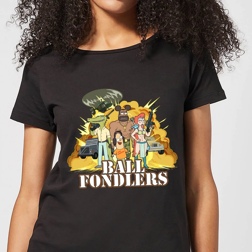 Rick and Morty Ball Fondlers Dames T-shirt - Zwart - S Afbeelding 1