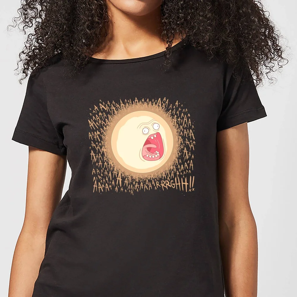 Rick and Morty Screaming Sun Dames T-shirt - Zwart - S Afbeelding 1