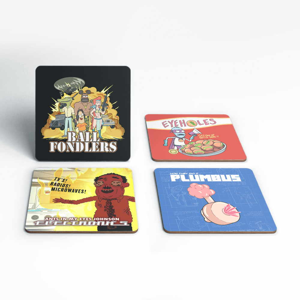 Rick and Morty Interdimentional TV Adverts Onderzetters Afbeelding 1