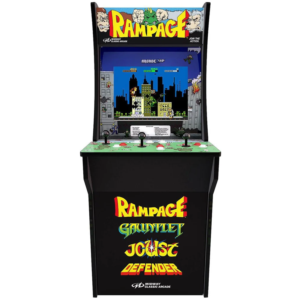 Sambro Arcade 1Up Midway: Rampage, Gauntlet, Joust, Defender At Home Arcade Machine Afbeelding 1