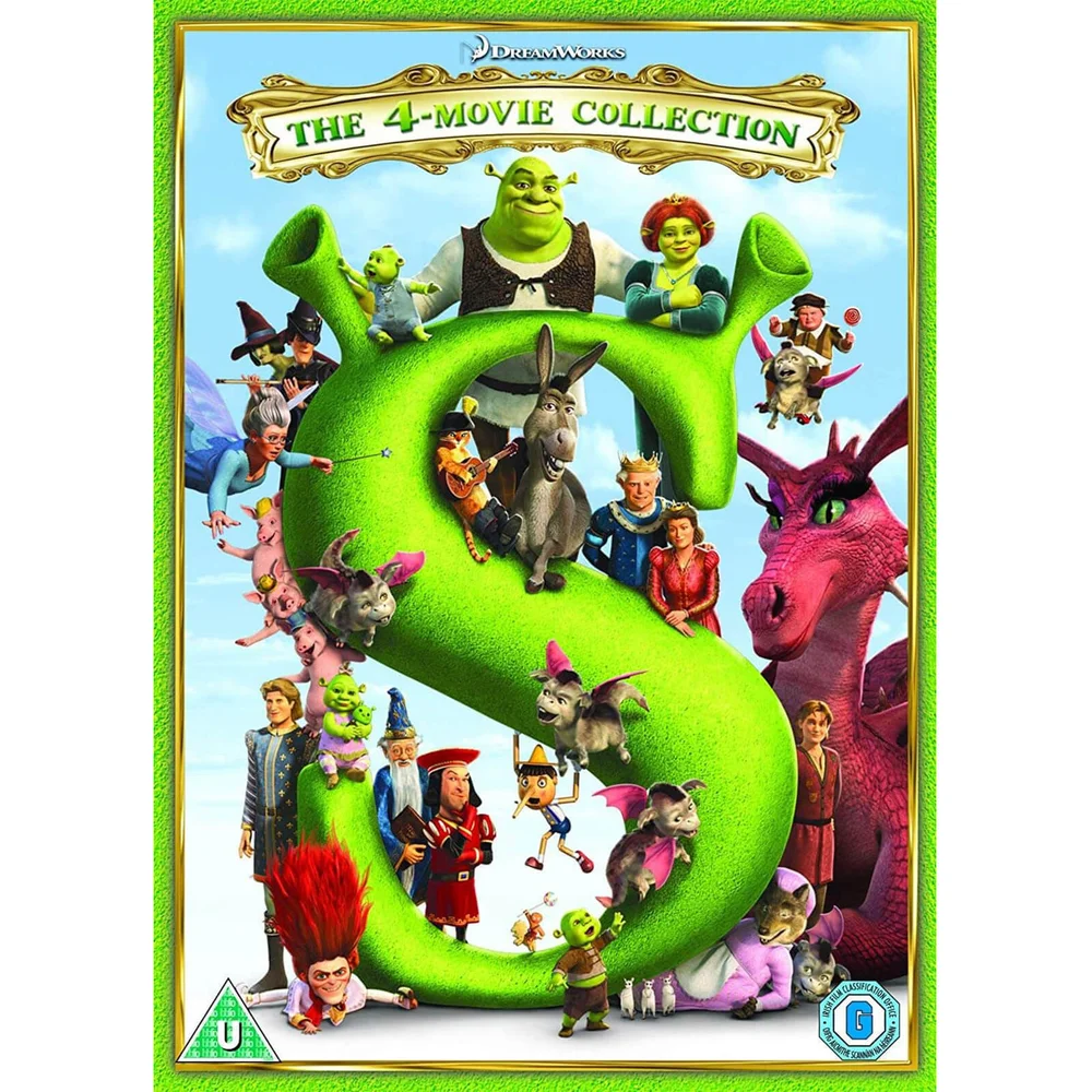Shrek/ Shrek 2/ Shrek The Third/ Shrek Forever After - 2018 Vernieuwd artwork Afbeelding 1