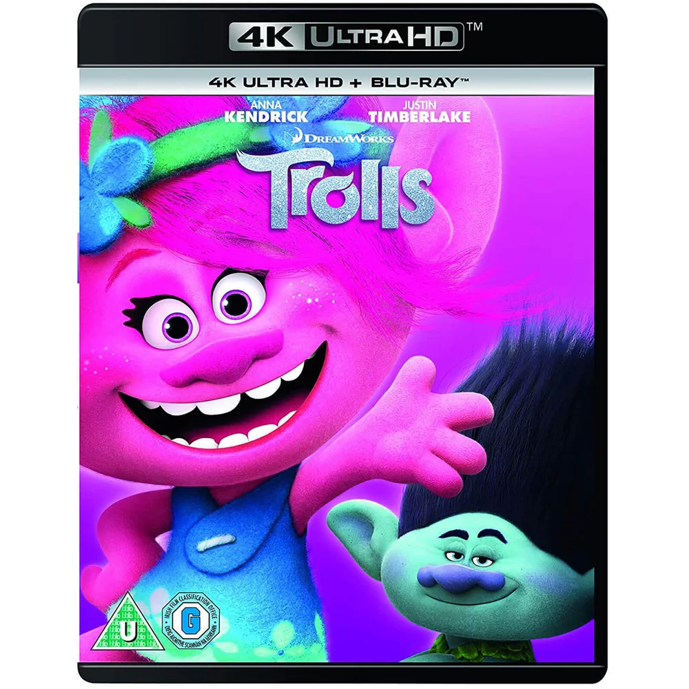 Trolls 4K - 2018 Vernieuwd artwork - 4K Ultra HD (inclusief Blu-Ray) Afbeelding 1