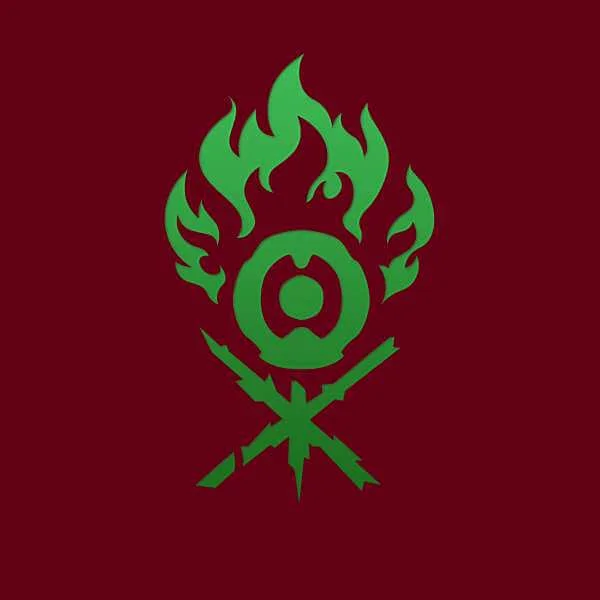 Magic The Gathering Gruul Symbol T-Shirt - Wijnrood