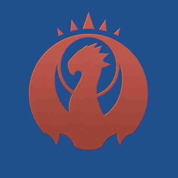 Magic The Gathering Izzet Symbol T-Shirt - Blauw