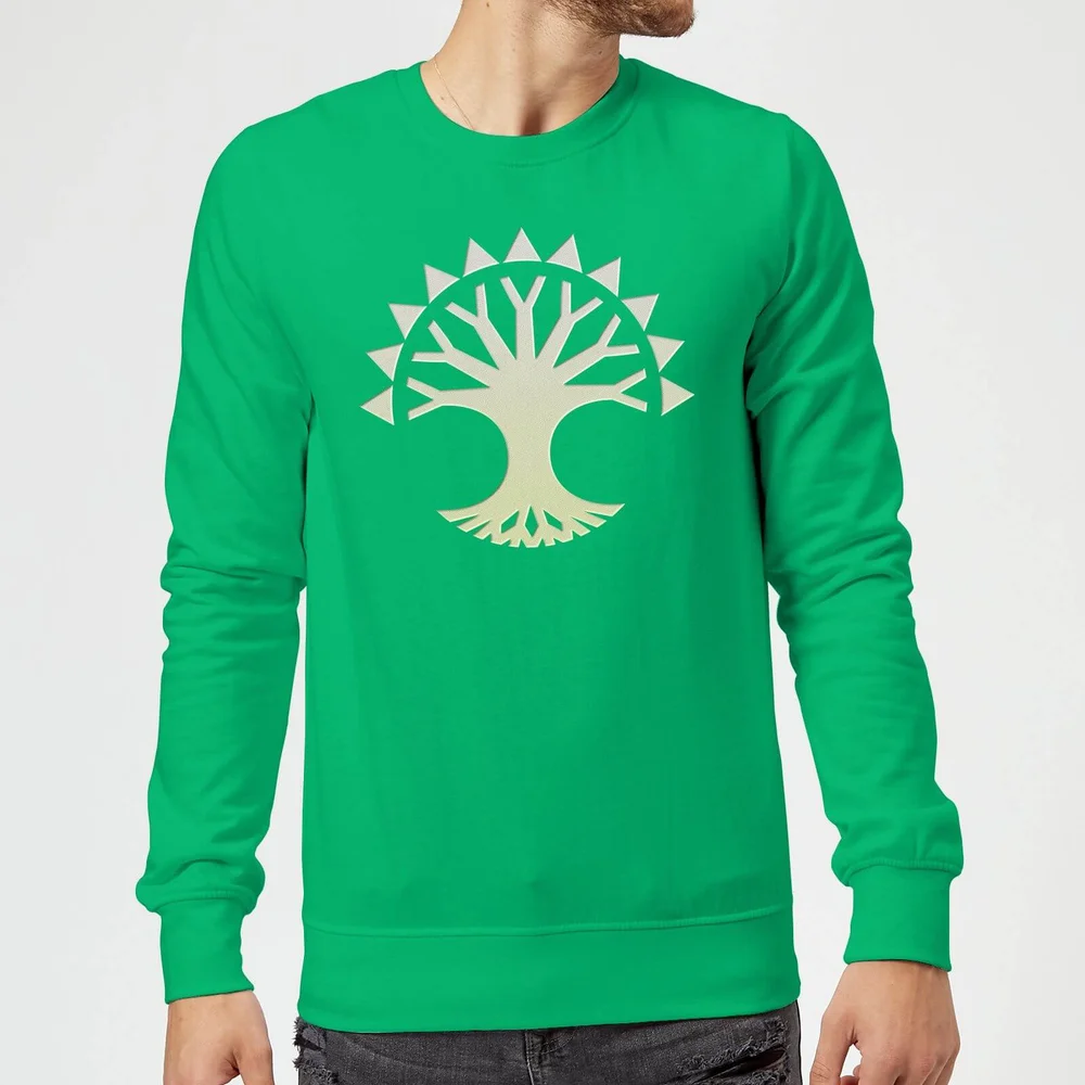 Magic The Gathering Selesnya Symbol Trui - Groen - S - Kelly Green Afbeelding 1
