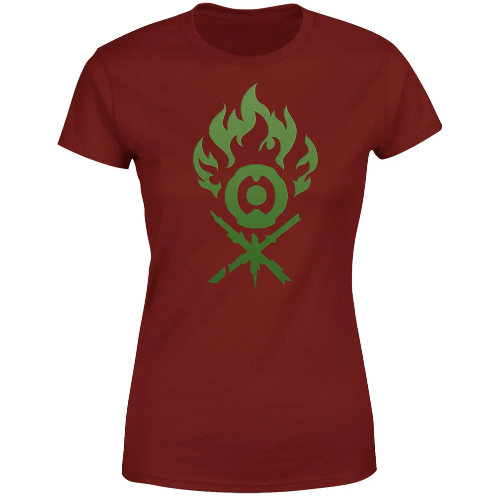 Magic The Gathering Gruul Symbol Womens T-Shirt - Wijnrood - S - Zwart Afbeelding 1