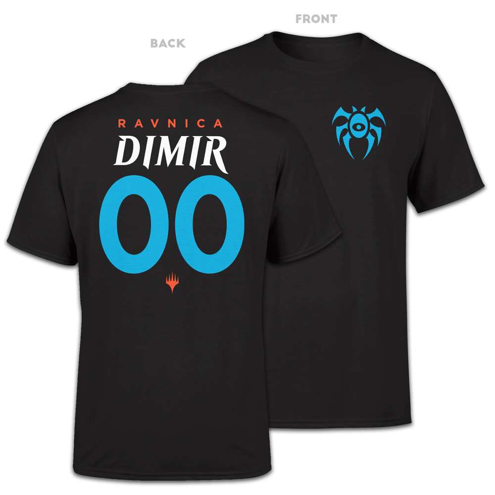Magic The Gathering Dimir Sports T-Shirt - Zwart - S - Zwart Afbeelding 1