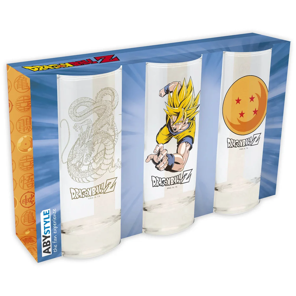 Dragon Ball Set of 3 Glasses Afbeelding 1