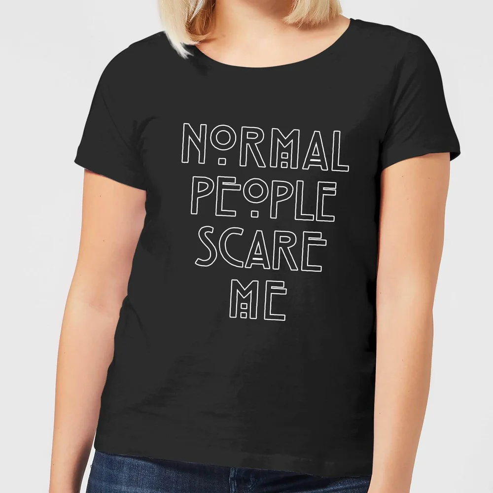 American Horror Story Normal People Scare Me Outline Dames T-shirt - Zwart - XS - Zwart Afbeelding 1