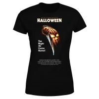 Halloween Poster Dames T-shirt - Zwart - undefined undefined