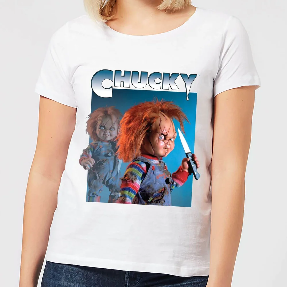 Chucky Nasty 90's Dames T-shirt - Wit - S Afbeelding 1