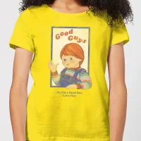Chucky Good Guys Retro Dames T-shirt - Geel