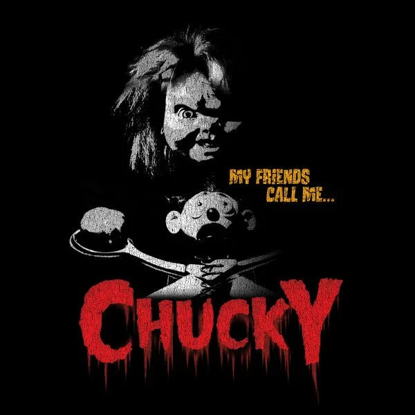 Chucky My Friends Call Me Chucky Dames T-shirt - Zwart