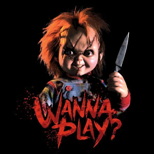 Chucky Wanna Play? Dames T-shirt - Zwart