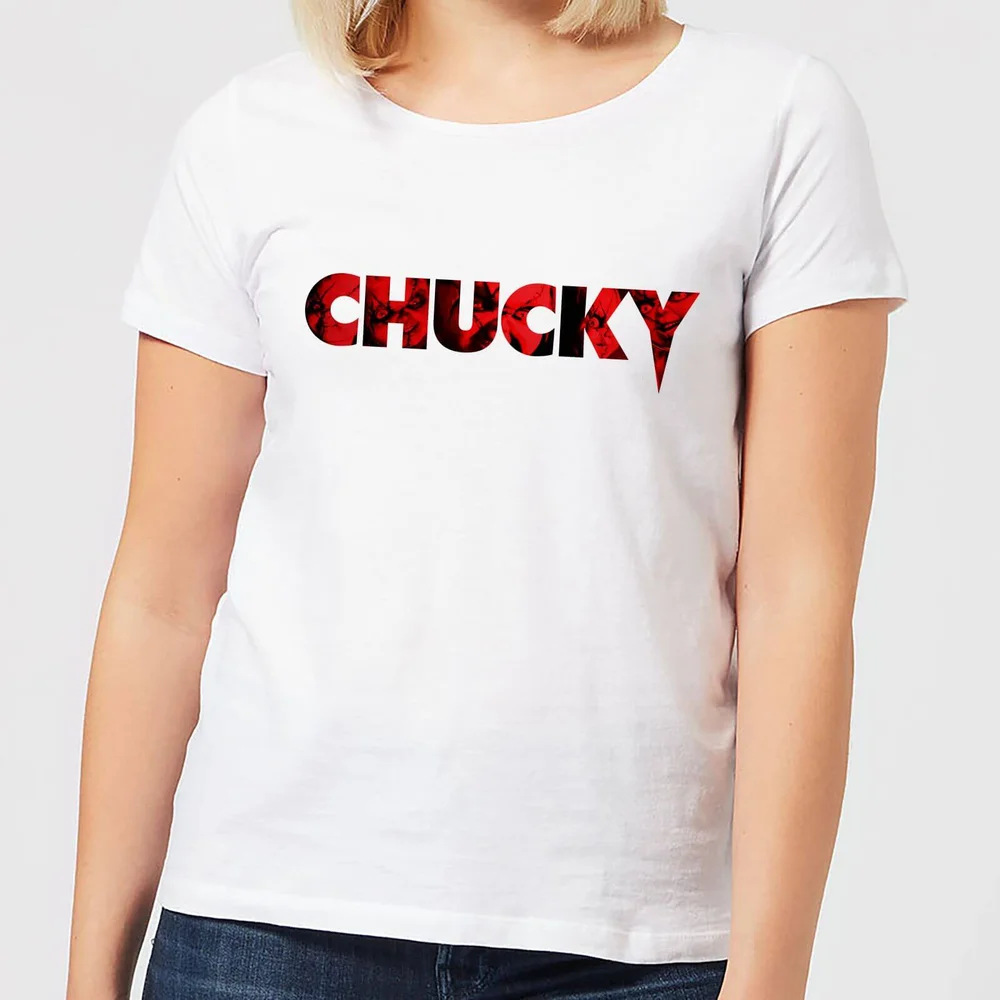 Chucky Logo Dames T-shirt - Wit - S Afbeelding 1