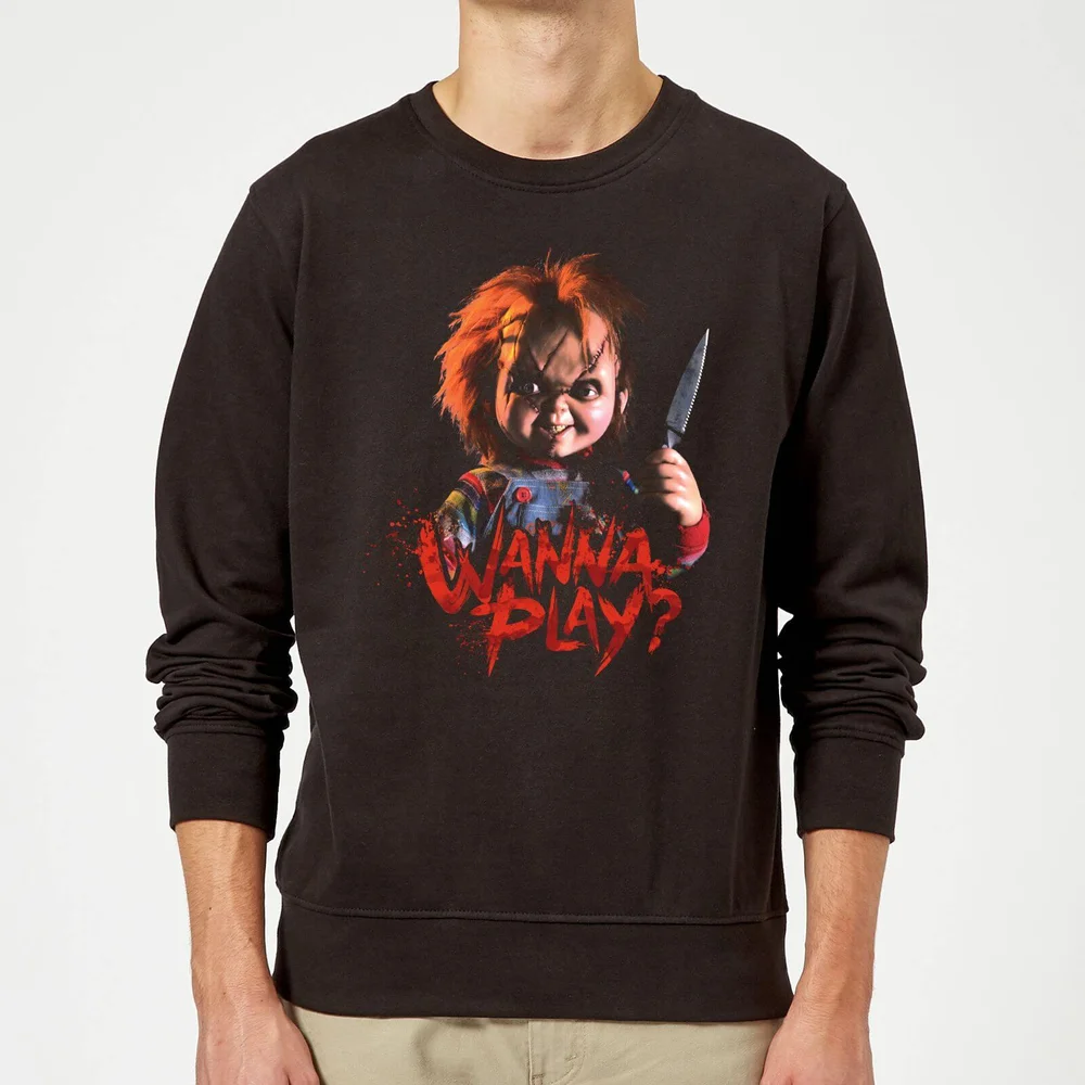Chucky Wanna Play? trui - Zwart - S Afbeelding 1