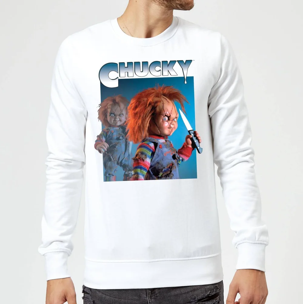 Chucky Nasty 90's trui - Wit - S Afbeelding 1