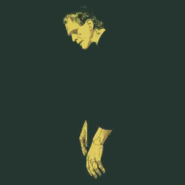 Universal Monsters Frankenstein Illustrated T-shirt - Donkergroen