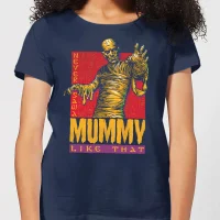 Universal Monsters The Mummy Retro Dames T-shirt - Navy