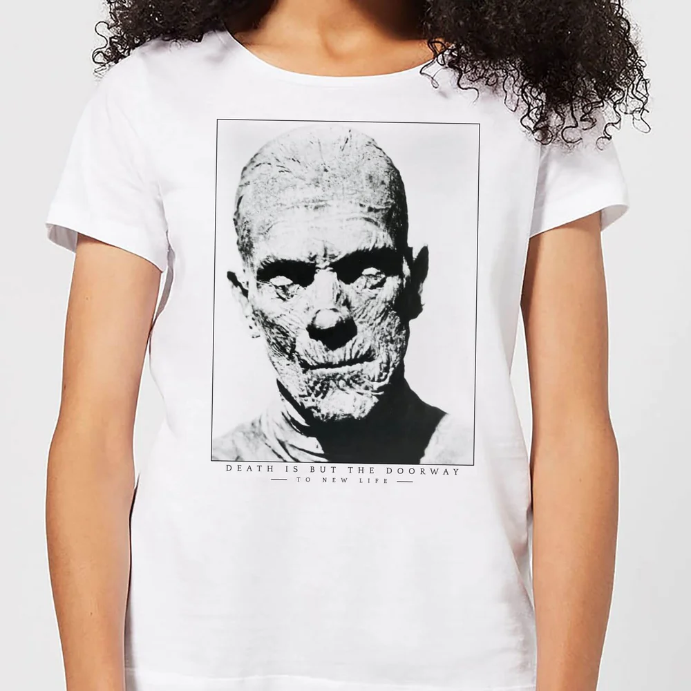 Universal Monsters The Mummy Portrait Dames T-shirt - Wit - S Afbeelding 1