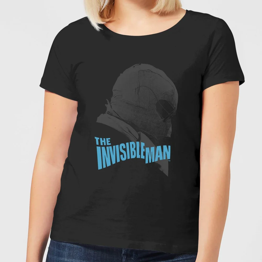 Universal Monsters The Invisible Man Greyscale Dames T-shirt - Zwart - S Afbeelding 1