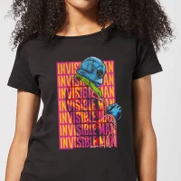 Universal Monsters Invisible Man Retro Dames T-shirt - Zwart