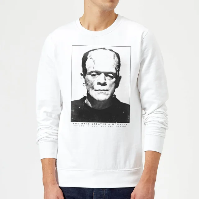 Universal Monsters Frankenstein Portrait Trui - Wit