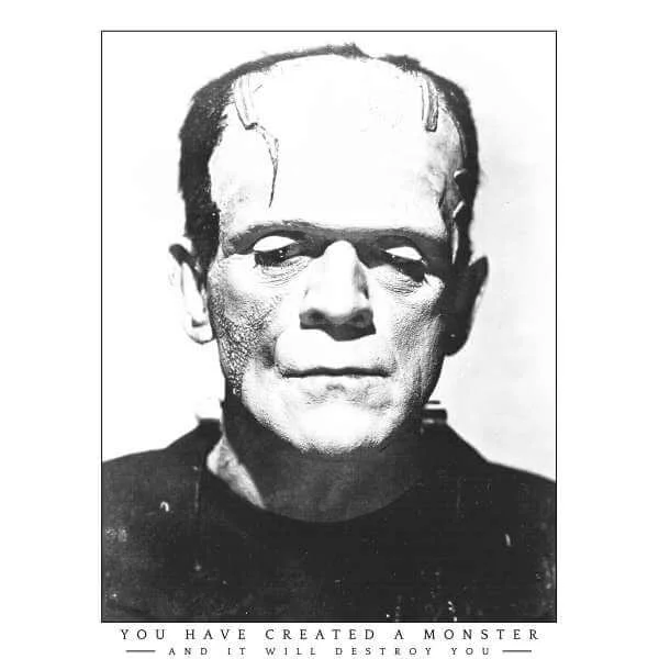 Universal Monsters Frankenstein Portrait Trui - Wit