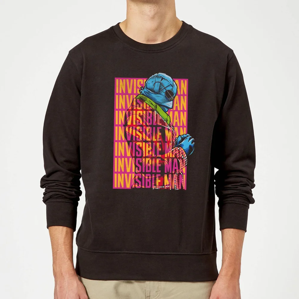 Universal Monsters Invisible Man Retro Trui - Zwart - S Afbeelding 1