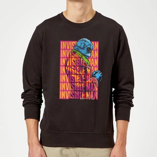 Universal Monsters Invisible Man Retro Trui - Zwart