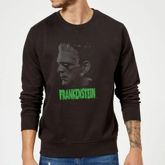 Universal Monsters Frankenstein Greyscale Trui - Zwart
