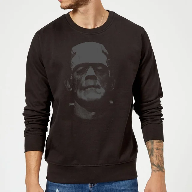 Universal Monsters Frankenstein Black And White Trui - Zwart
