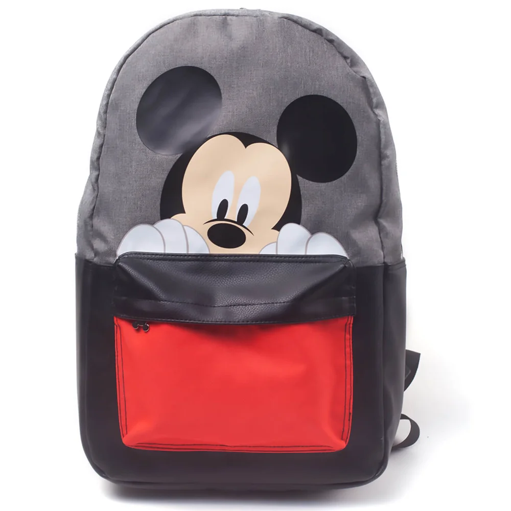 Disney Mickey Mouse Placement Printed Backpack - Black Afbeelding 1