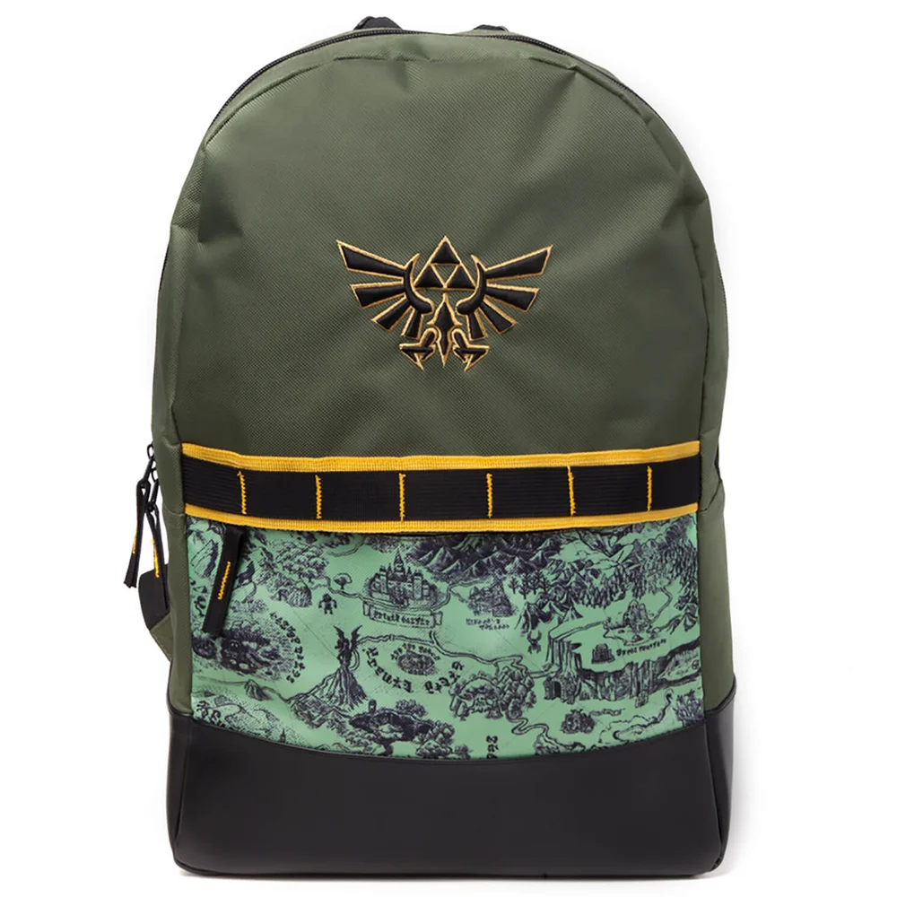 Nintendo The Legend of Zelda Allover Printed Backpack - Green Afbeelding 1