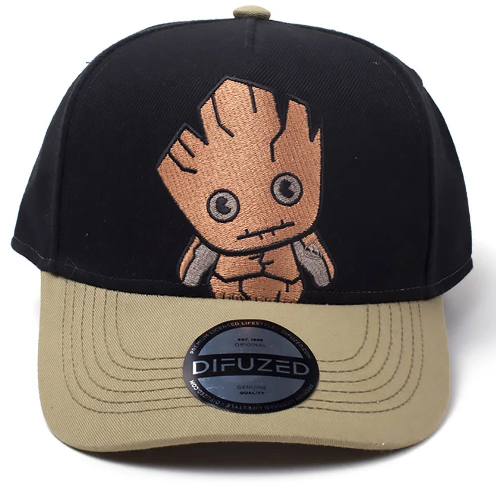 Marvel Guardians of the Galaxy Kawaii Groot Curved Bill Cap - Black Afbeelding 1