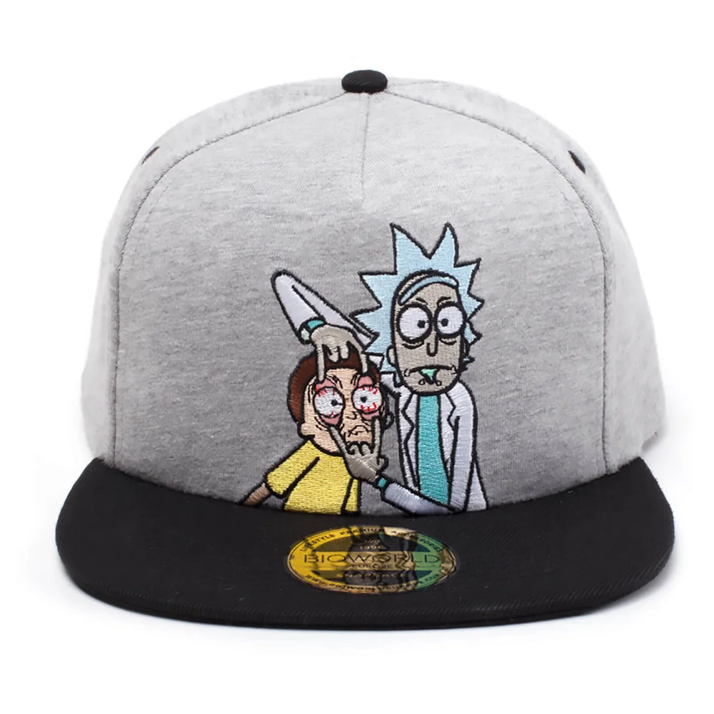 Rick and Morty Open Your Eyes Snapback - Grey Afbeelding 1