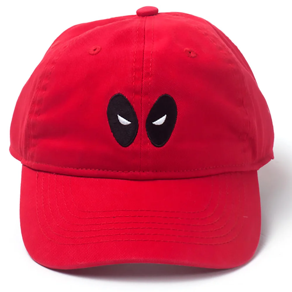Marvel Deadpool Men's Eyes Dad Cap - Red Afbeelding 1