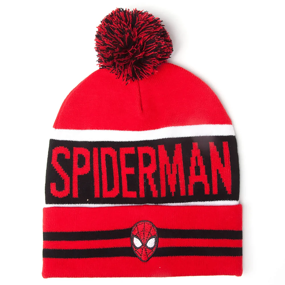 Marvel Spider-Man Men's Big Spidey Logo Beanie Hat - Red Afbeelding 1