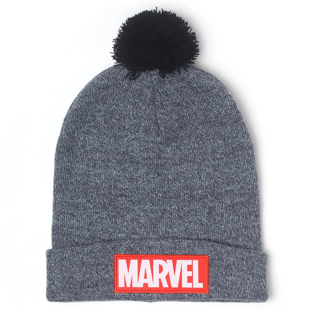 Marvel Men's Logo Beanie Hat - Grey Afbeelding 1