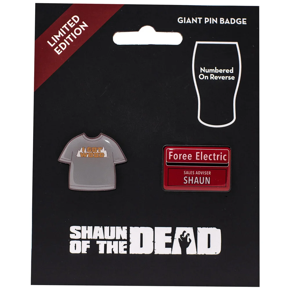 Shaun of the Dead Limited Edition Pin Badge Set Afbeelding 1