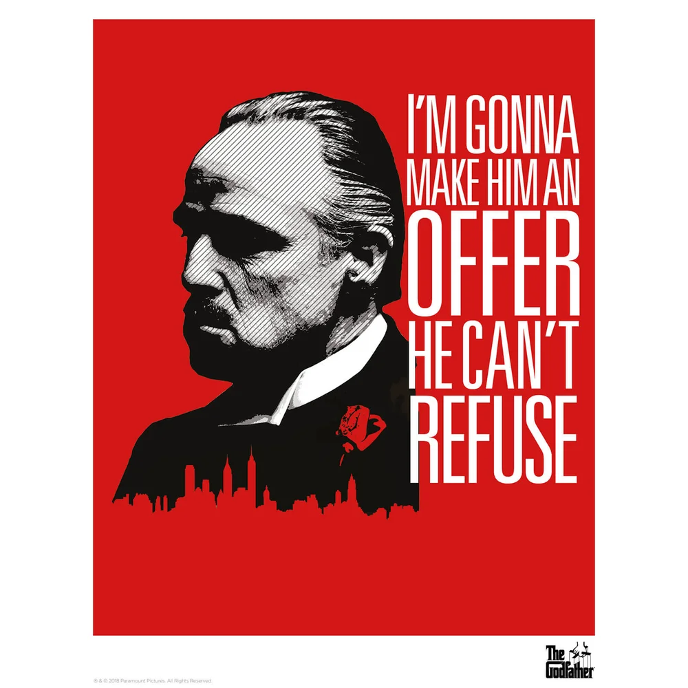The Godfather Limited Edition Art Print - Red Afbeelding 1