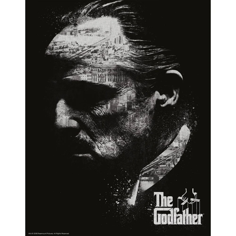 The Godfather Limited Edition Art Print - Black Afbeelding 1