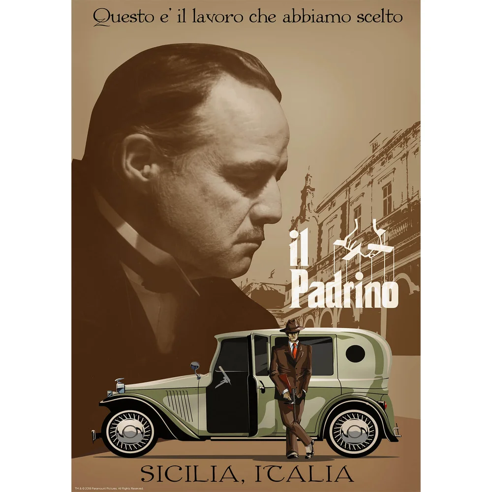 The Godfather Limited Edition Art Print Afbeelding 1